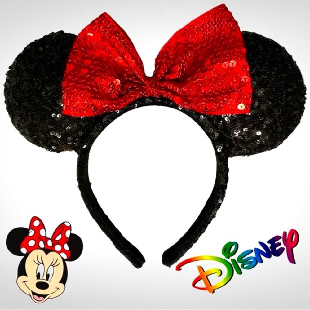 Minnie Mouse Sequined Headband